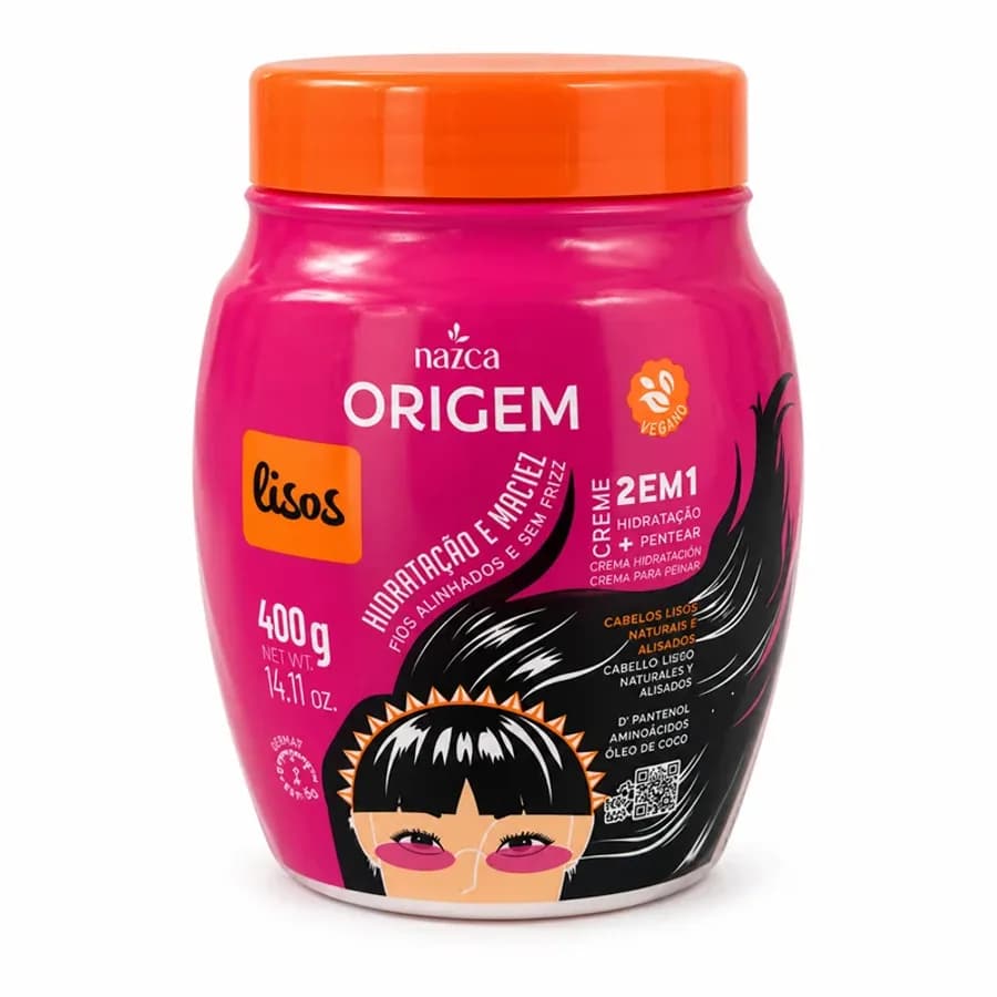 Tratamiento para el cabello liso Nazca Origem con coco y d'pantenol