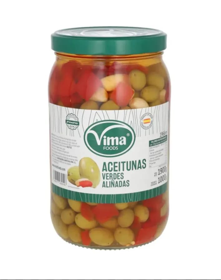 Aceitunas verdes aliñadas Vima