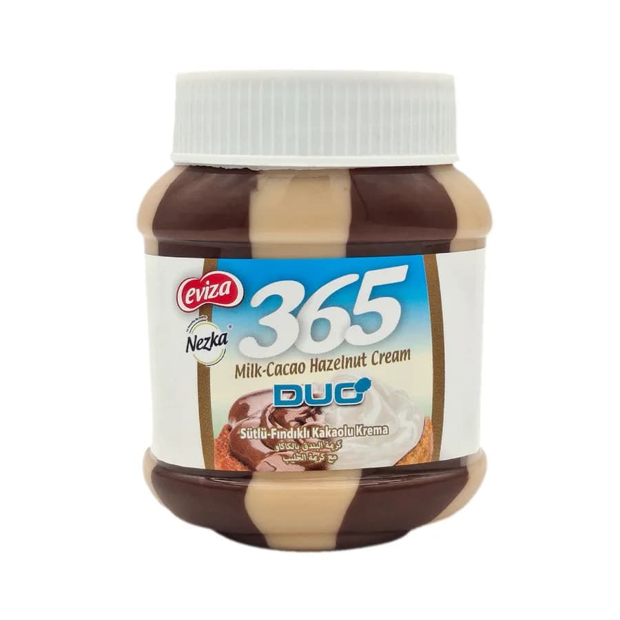 Crema de avellana, leche y chocolate 365 Nezka