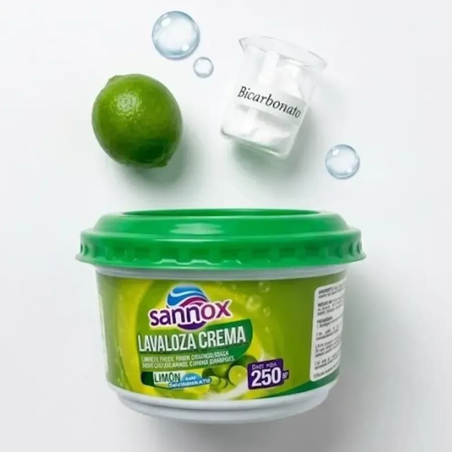 Detergente lavavajillas en crema