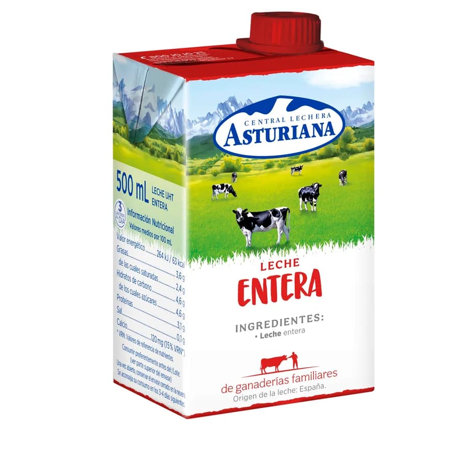 Leche entera Asturiana