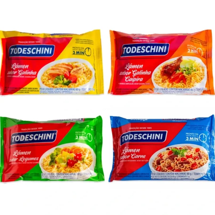 Sopa de fideos instantánea Todeschini
